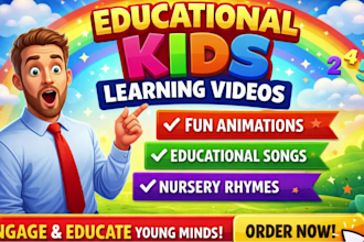 do kids learning videos, animation for kids, nursery rhymes, kids videos
