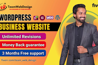create professional wordpress business website