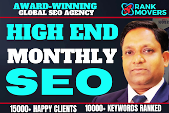 do high end monthly seo backlinks service for top google ranking