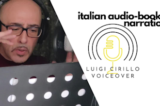 narrate italian audiobook in soothing male voice