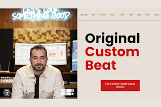 produce and mix a professional custom beat for you