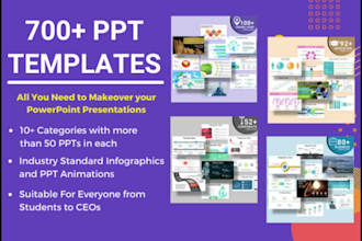 provide 700 modern powerpoint presentation templates