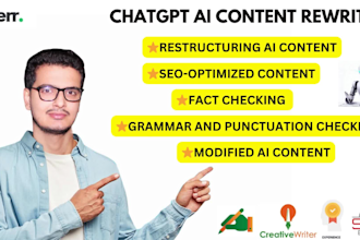 manually rewrite your ai content and do ai content editing