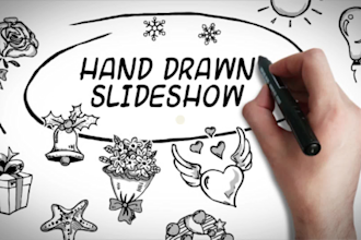 create a hand drawn lyric video with custom animation