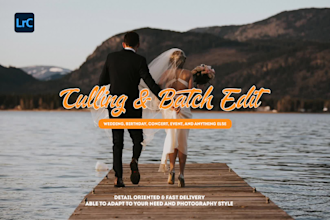 cull, edit and batch process your wedding or event photos
