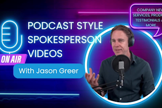 be your male podcast video spokesperson