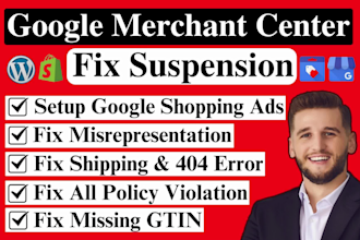 fix google merchant center suspension