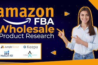 do product and supplier research for amazon fba wholesale