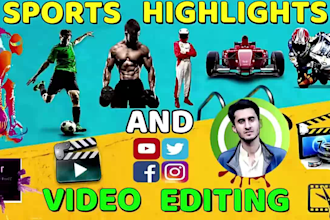 do sports highlights reel sport video editing recruit football basketball soccer