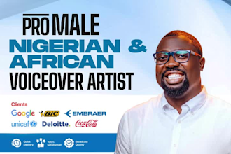 record a nigerian and african english  voice over