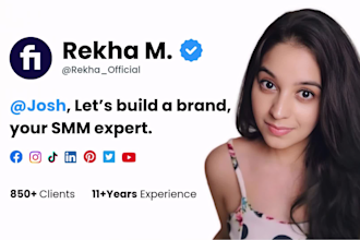 be your dedicated smm expert, social media manager and content creator