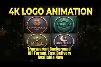 create 3d animated logo