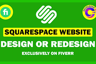 create beautiful squarespace website design, revamp or edit squarespace website