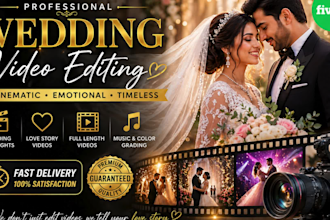 do memorble wedding video editing