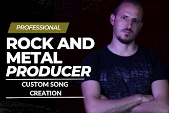 compose and produce a pro rock or metal song, custom music