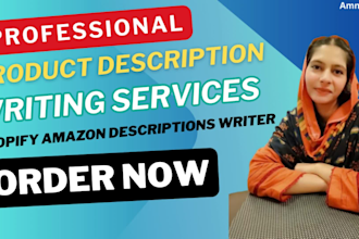 write shopify SEO descriptions and amazon product descriptions that sells