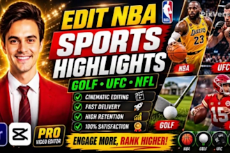 edit nba sports videos sports highlights videos and golf shot tracer editing