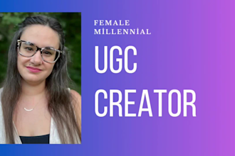 create female ugc video ads for tiktok, facebook, or instagram