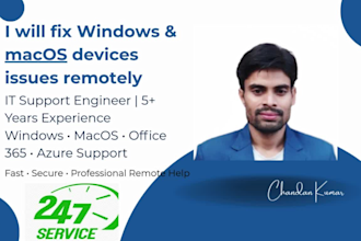 fix windows and macos issues remotely