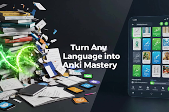 create anki flashcards for learning any languages