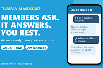 build a telegram ai assistant bot that answers from your documents