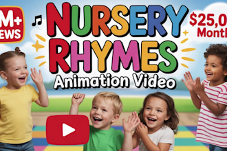 do fast viral 2d 3d animated nursery rhymes and kids learning songs video