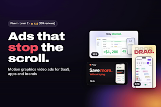 create motion graphics video ads for your saas app or brand