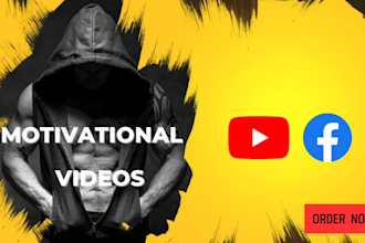 create motivational videos for facebook and youtube channel