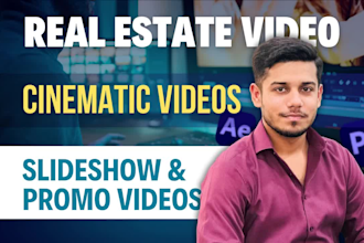 do top notch real estate promo video editing and slideshow videos