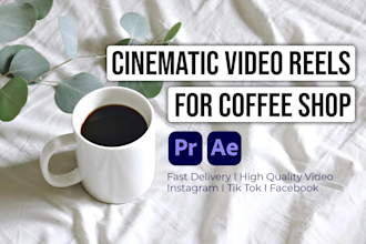 edit cinematic video instagram reels for coffee shop