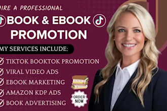 viral booktok promotion ebook marketing viral bookrank amazon kdp ads tiktok ads