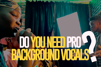 record pro choir, vocals, background vocals and gospel for you