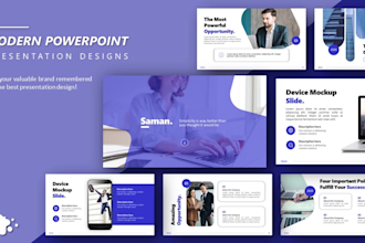 create modern and branded powerpoint presentation design