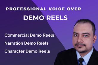 produce your voice over demo reel for fiverr