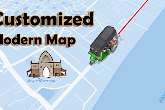 creat a google map animation as your requirement