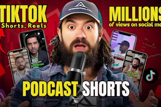 create podcast into youtube shorts,vlogs,instagram reels and tiktok videos