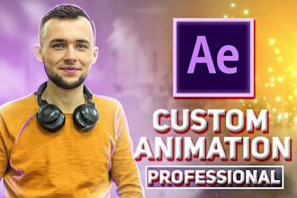 edit any after effects template or make a custom animation