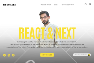 be your react js and next js developer