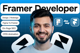 convert figma to framer and build a high converting framer website