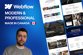 design and develop a modern webflow website