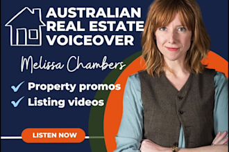 deliver an australian female voiceover for property, real estate and hotels