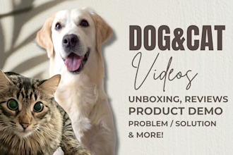 create dog or cat ugc video ad for your social media