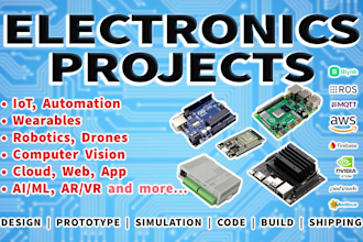 build prototypes using arduino, esp32, raspberry pi etc