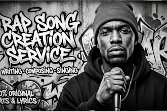 be your rap songwriter music composer and studio vocalist