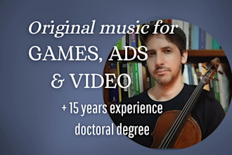 compose music for soundtracks,  games, films and ads