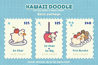 draw kawaii illustration for you uwu