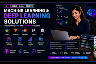 develop machine learning, deep learning, computer vision and nlp models