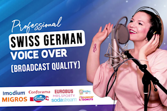 record a female swiss german voice over