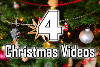 make 4 christmas intro video greetings