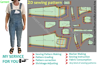 sewing pattern maker for apparel garment or your project